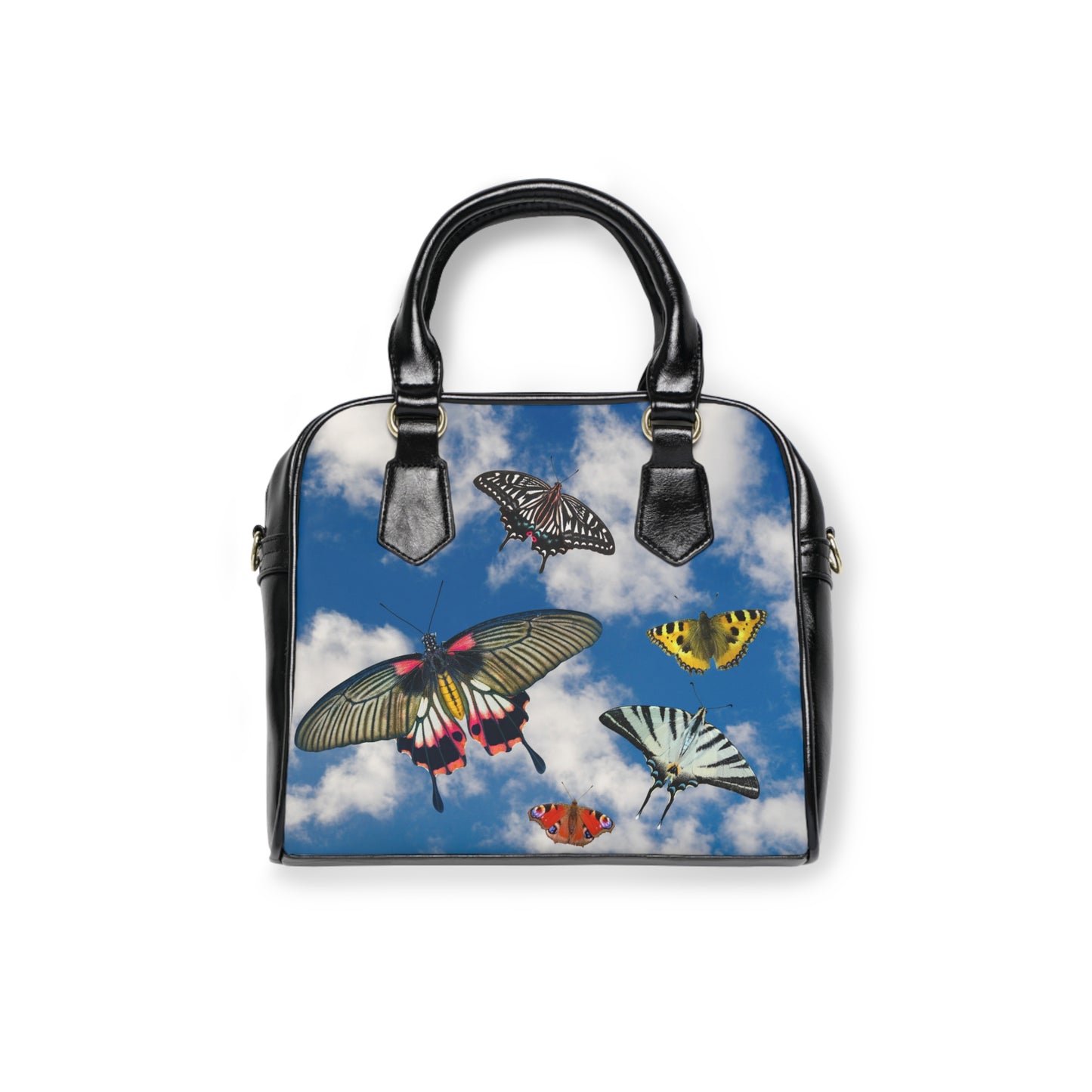 Sky full of butterflies purse