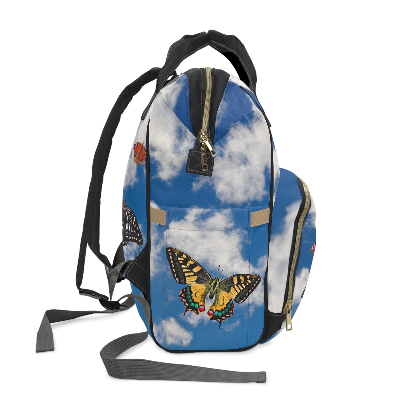Sky full of butterflies diaper bag