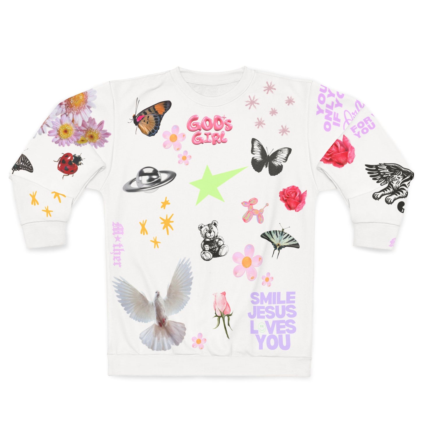God’s Girl collage sweater