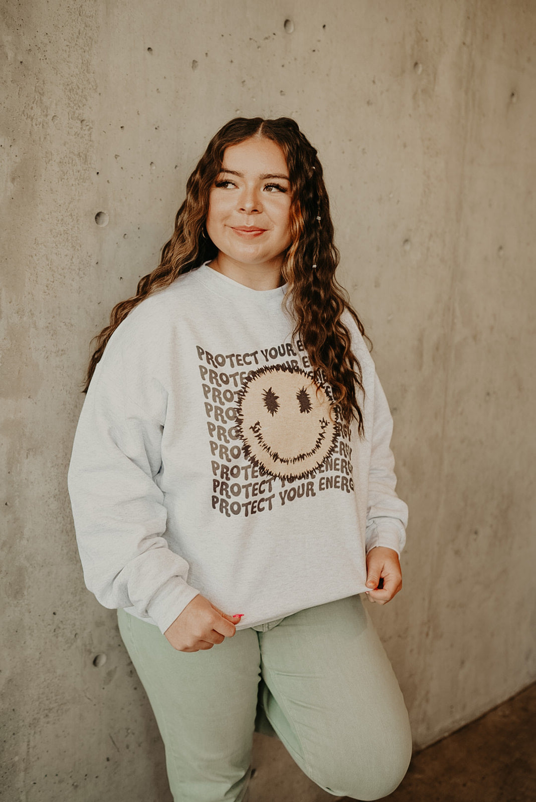 Protect your energy crewneck