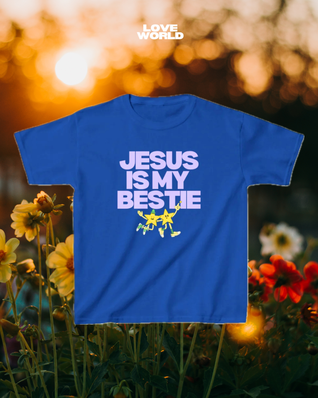 Jesus is my bestie youth tee