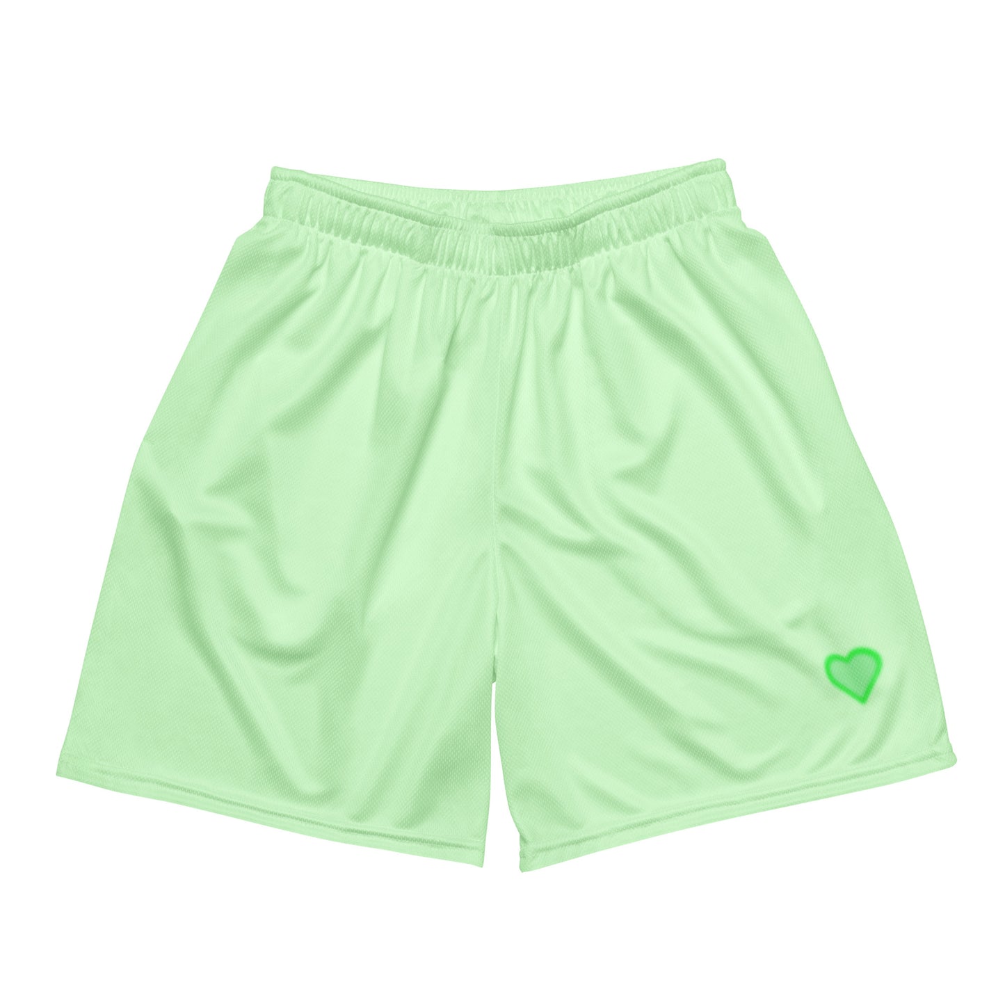 Green mesh shorts