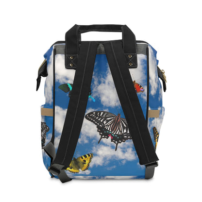 Sky full of butterflies diaper bag