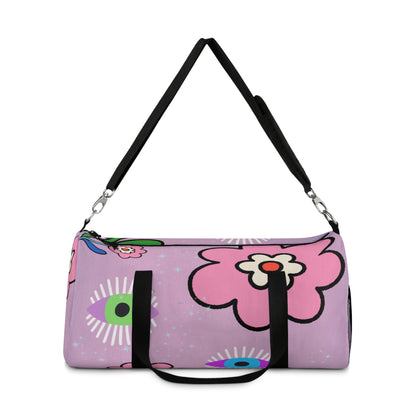 Eye dream of flowers duffel bag