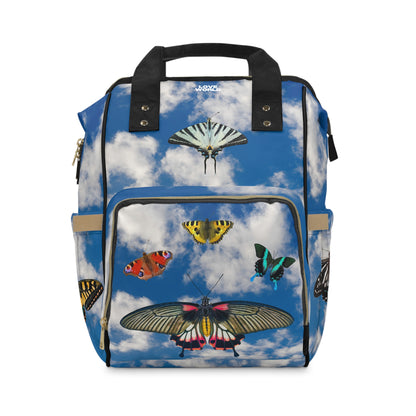 Sky full of butterflies diaper bag