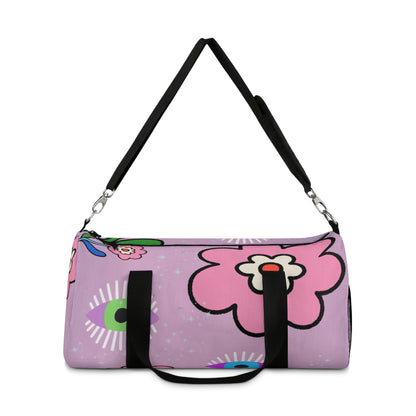 Eye dream of flowers duffel bag