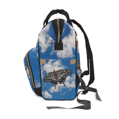 Sky full of butterflies diaper bag