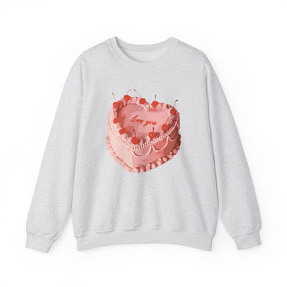 love you, cake crewneck