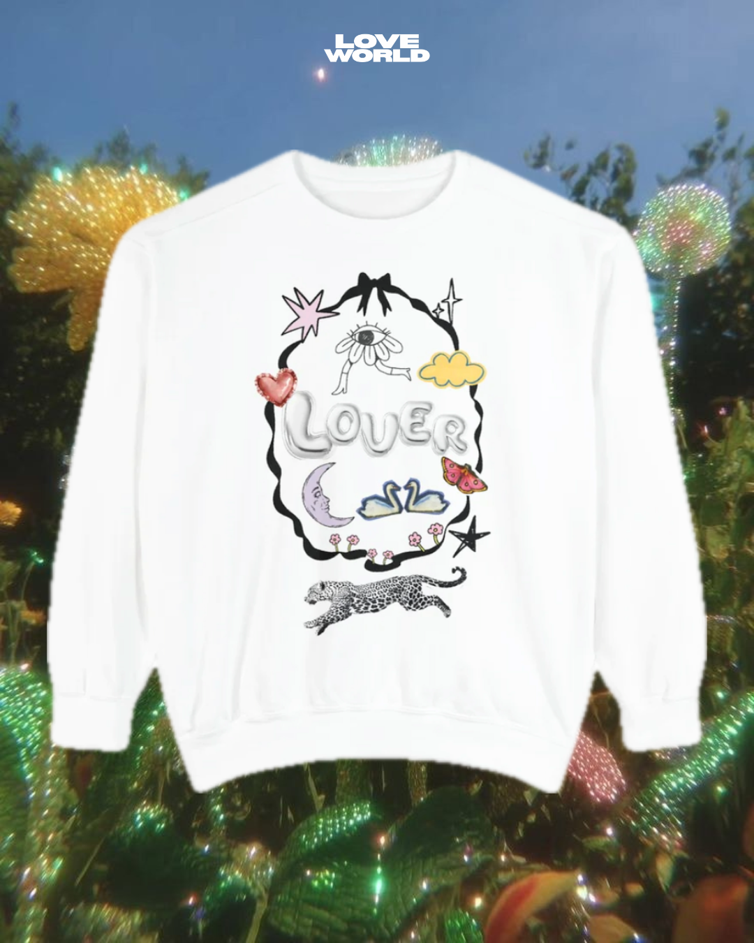 LOVER collage sweater