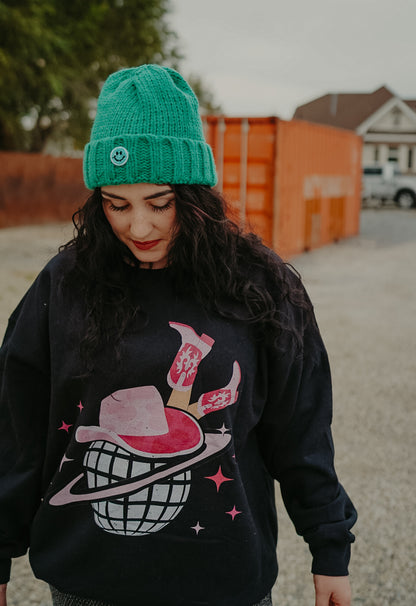 Space cowgirl crewneck