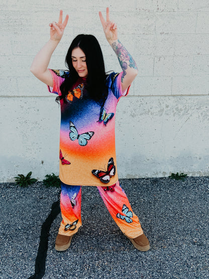 Butterfly effect t-shirt dress