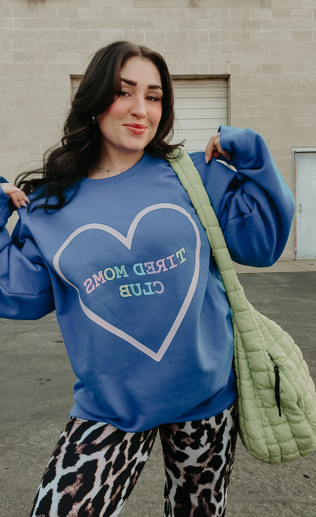 Tired moms club sweater