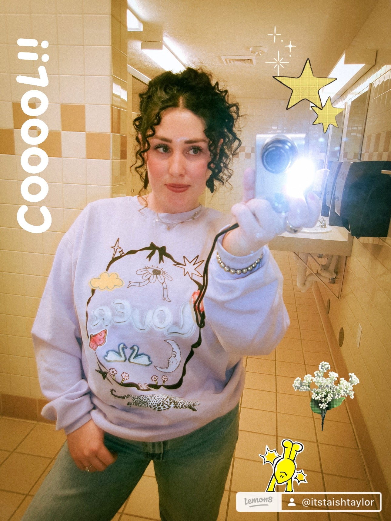 LOVER collage sweater