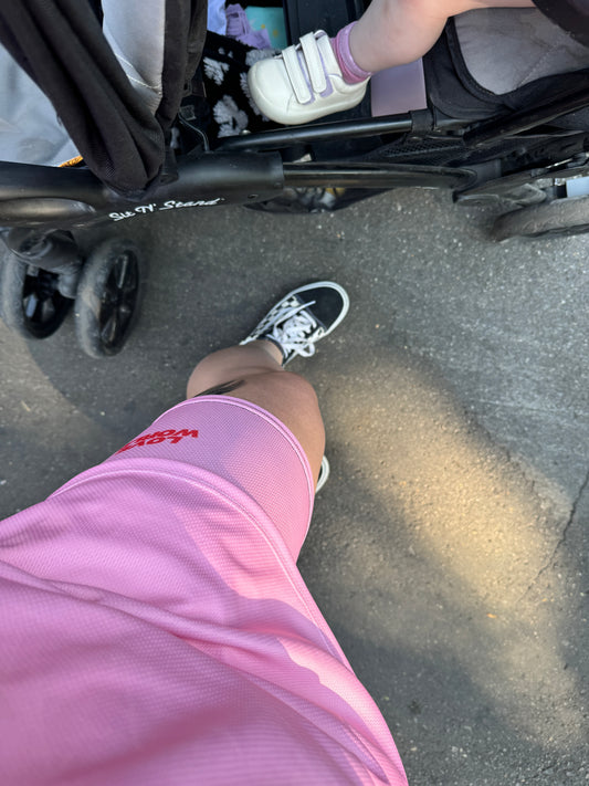 LOVE WORLD mesh shorts~hot pink