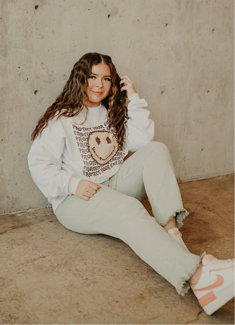 Protect your energy crewneck