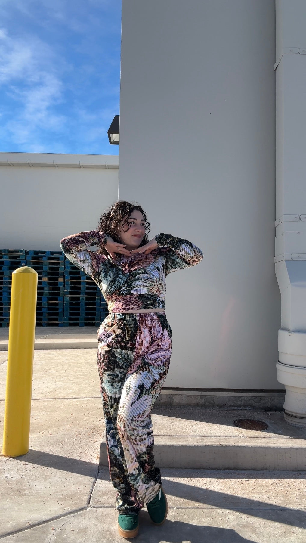  floral vintage loungewear, consisting of pants with a camouflage pattern and a top with a floral design, vintage outfit,Loveworldllc,Loveworldllc.com, mental health brand, mom brand, angel numbers,floral outfit ,aesthetic outfit,comfy matching set,flower set,,mother graphic tee, graphic designer, unique fashion, clothing brand, 1111,Pinterest outfit, self Love brand, mom brand,gifts for her, gifts for mom