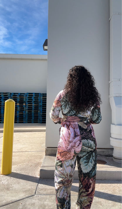 Floral vintage comfy pants