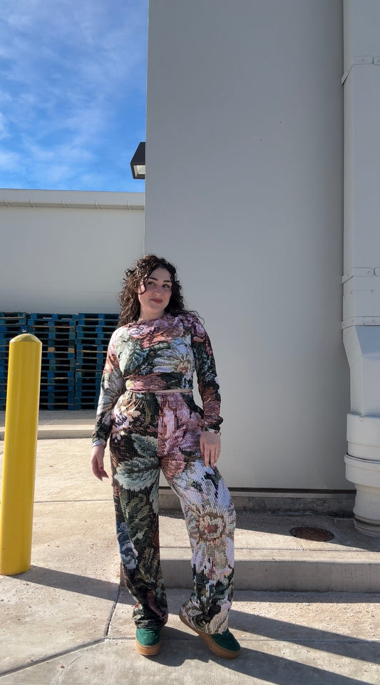 Floral vintage comfy pants