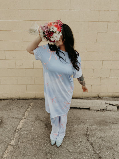 Bows about you t-shirt dress