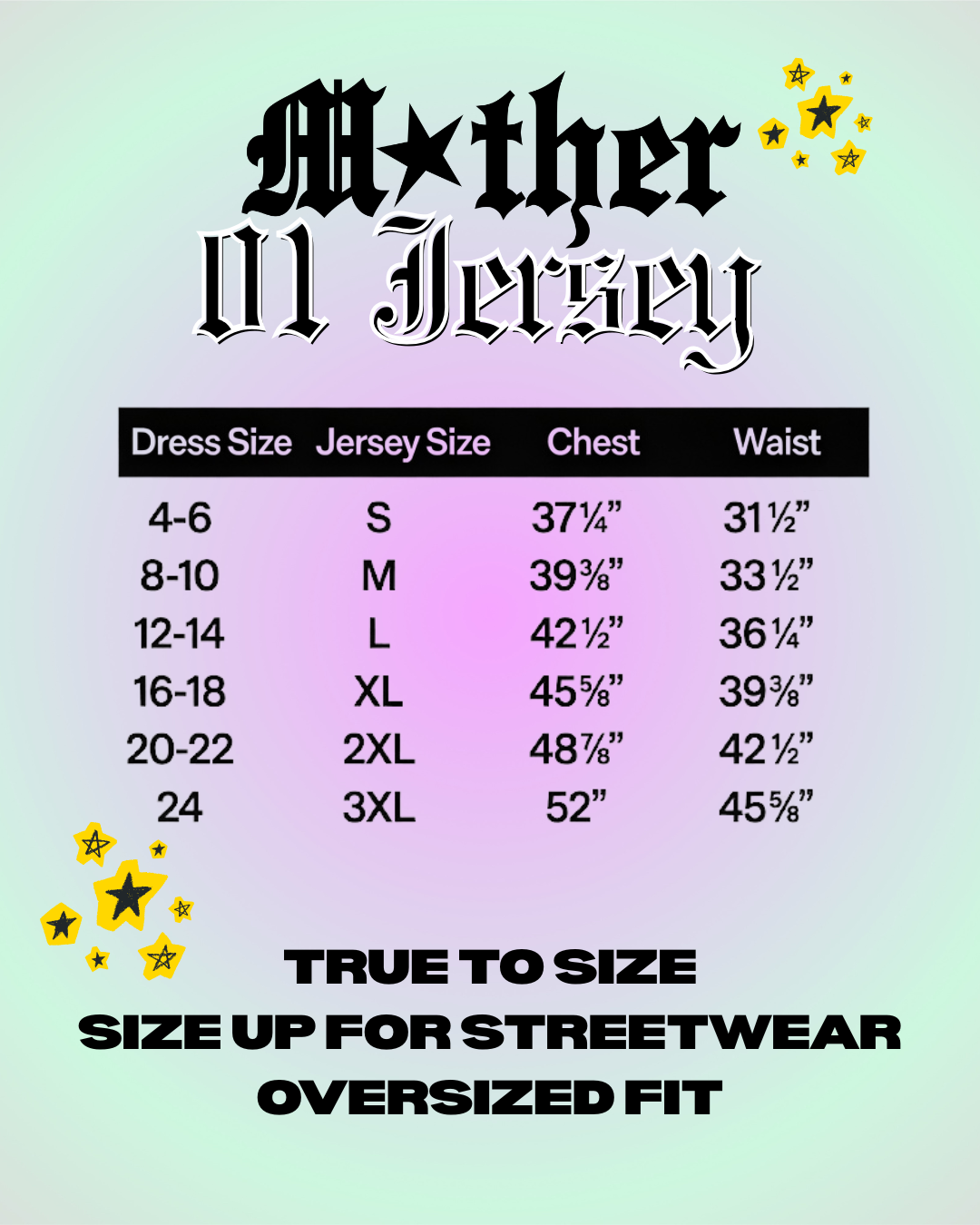 MOTHER is #1 jersey