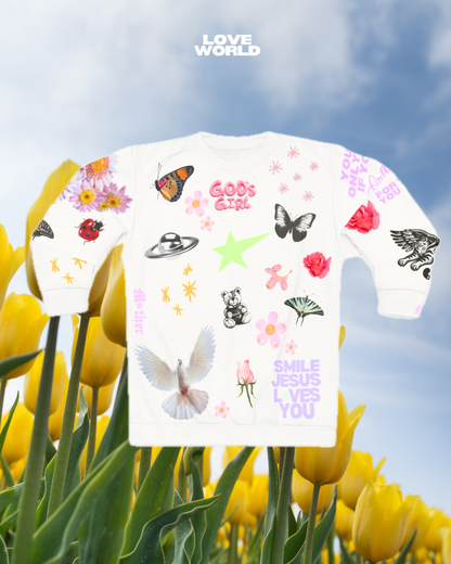 God’s Girl collage sweater