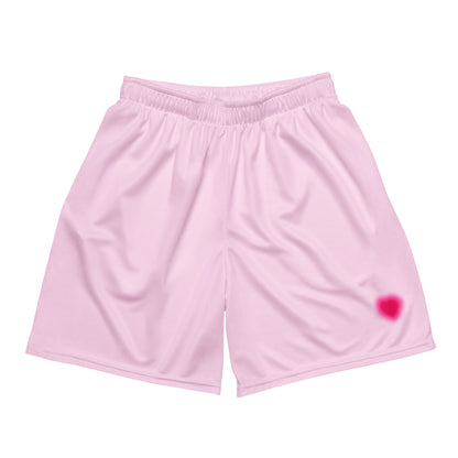 Pink mesh shorts