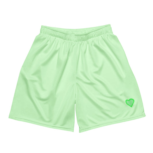 Green mesh shorts