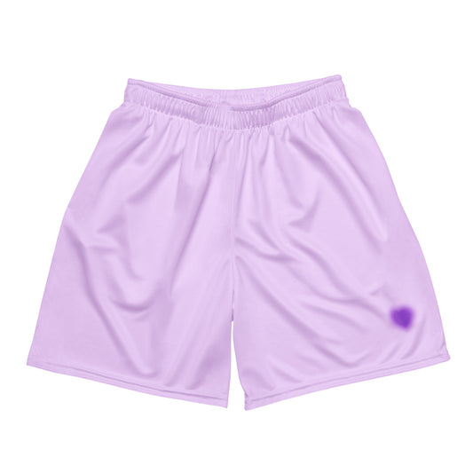Purple mesh shorts